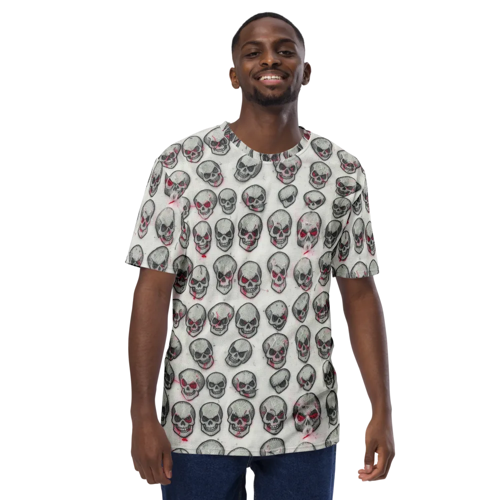 Embroidered Requiem on Men's Crew Neck T-Shirt — Front