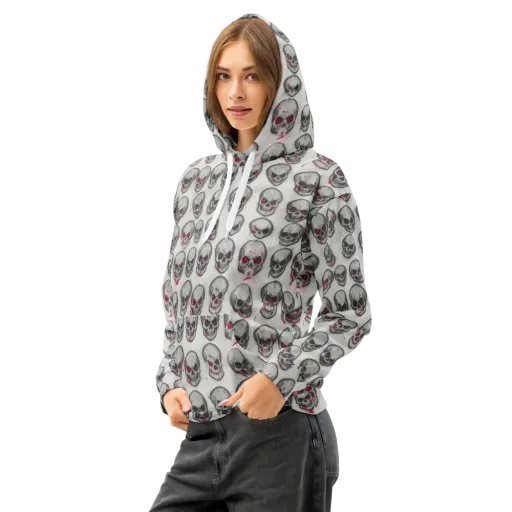 Embroidered Requiem on a Cotton Hoodie