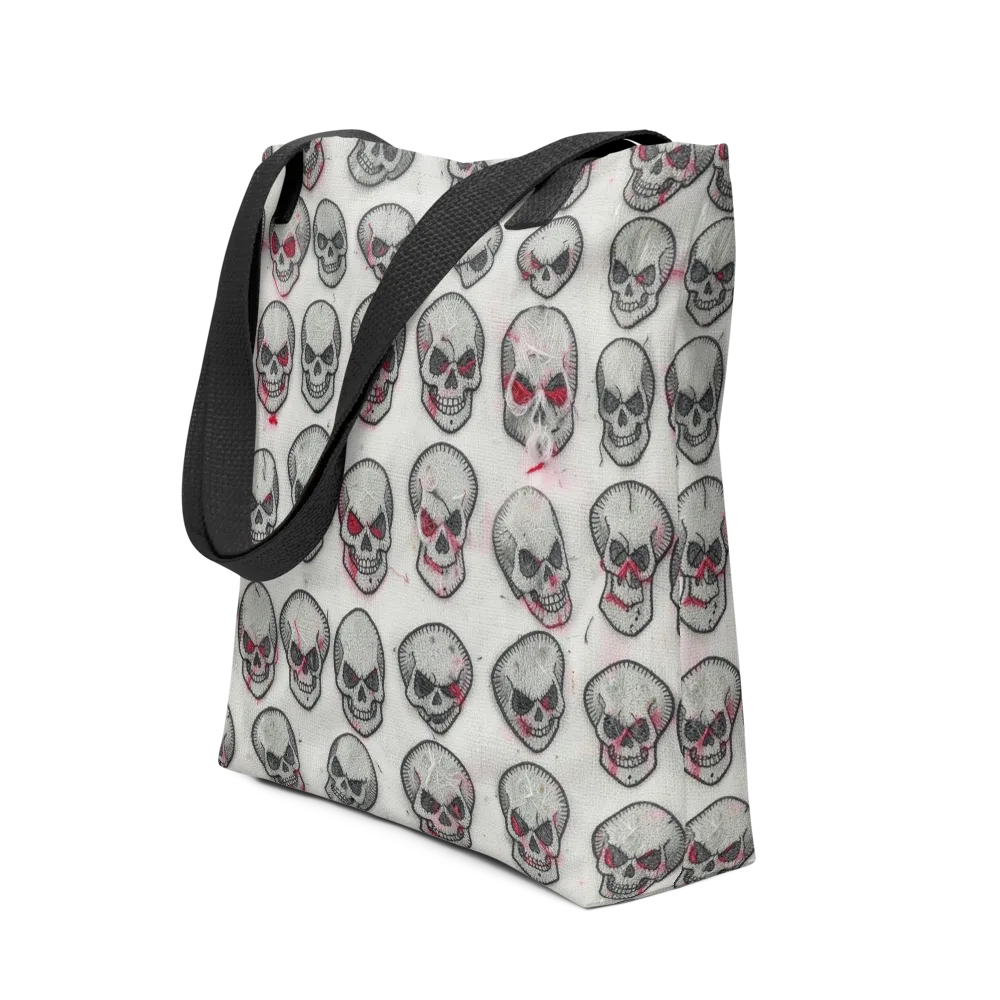 Embroidered Requiem on Tote Bag — Front