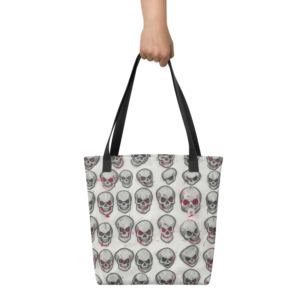 Embroidered Requiem on Tote Bag — Front