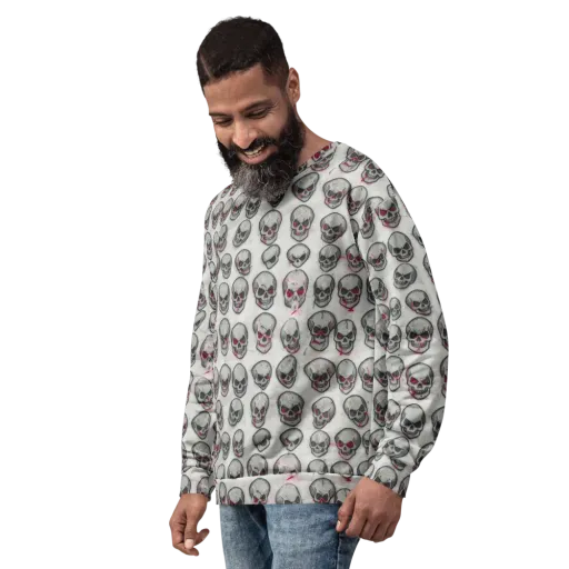 Embroidered Requiem on a Sweatshirt