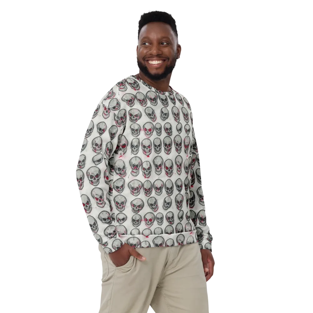 Embroidered Requiem on Sweatshirt — Front