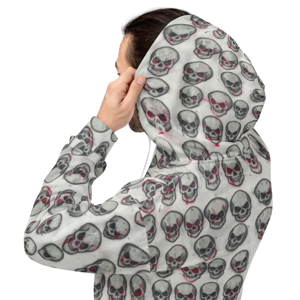 Embroidered Requiem on Hoodie — Back
