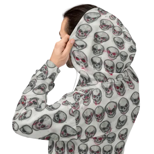 Embroidered Requiem on a Hoodie
