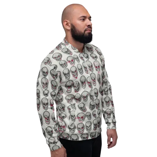 Embroidered Requiem on a Bomber Jacket