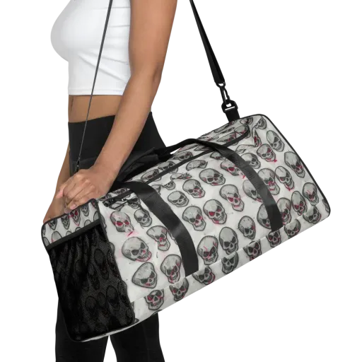 Embroidered Requiem on a Duffle Bag