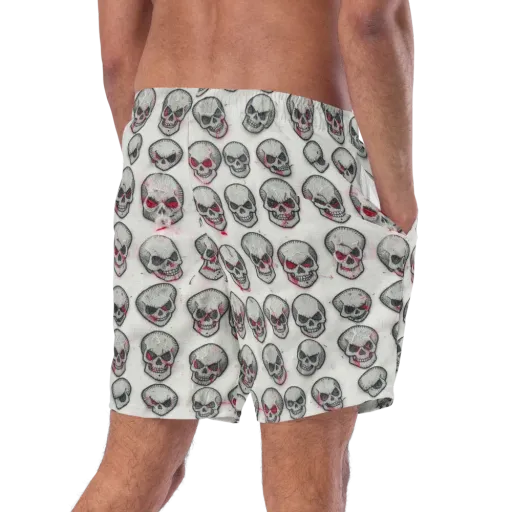 Embroidered Requiem on a Swim Trunks