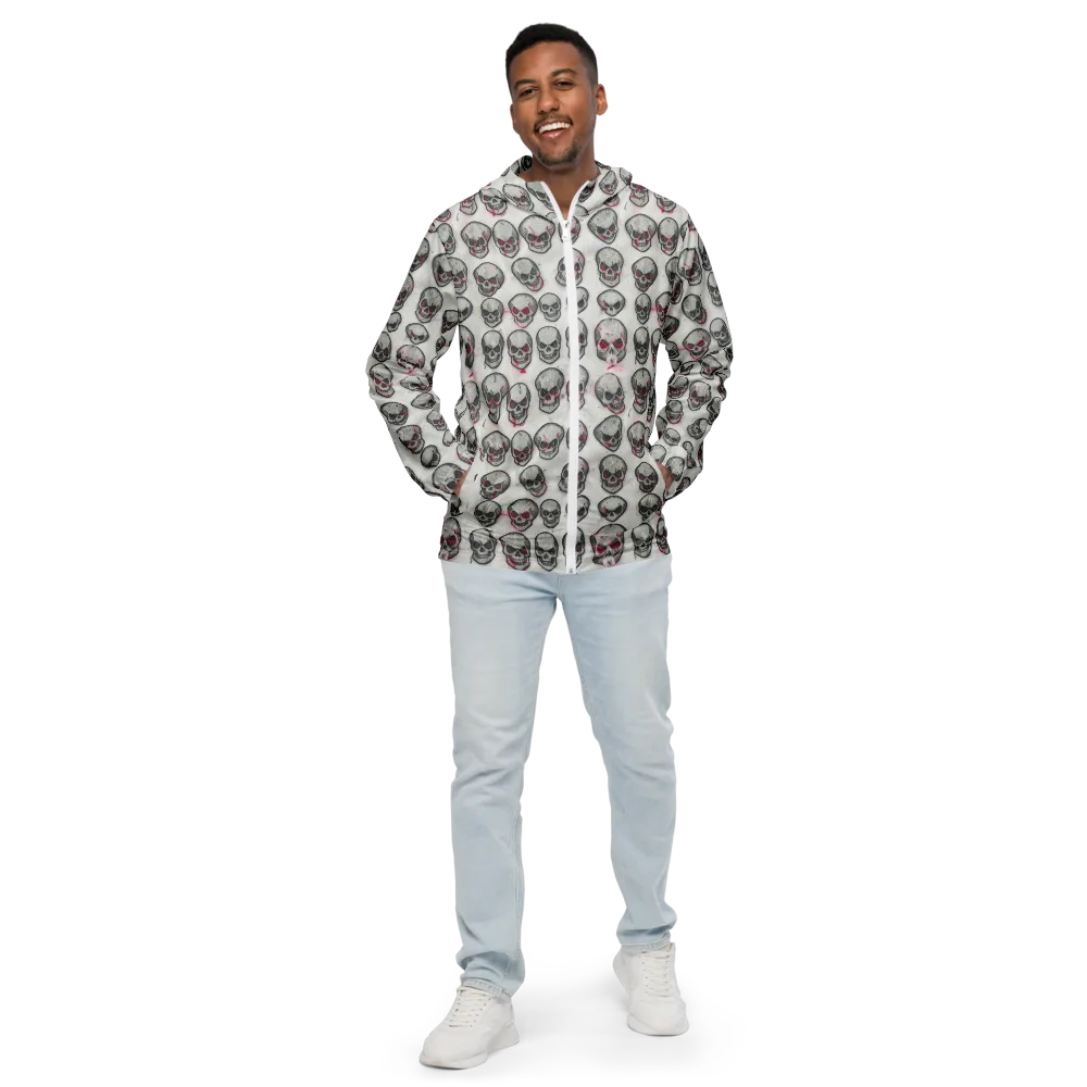 Embroidered Requiem on Men's Windbreaker — Front