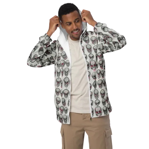 Embroidered Requiem on a Men's Windbreaker