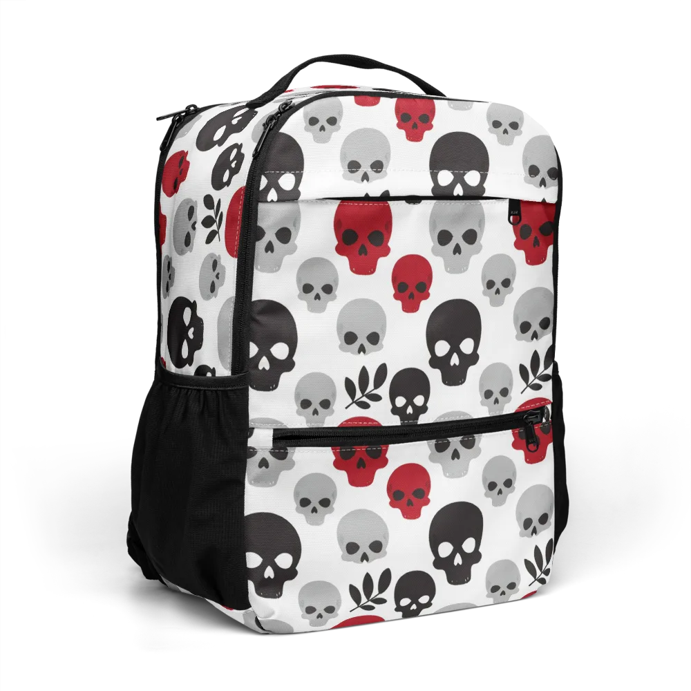 Skull Garden on Utility Backpack — Right Front