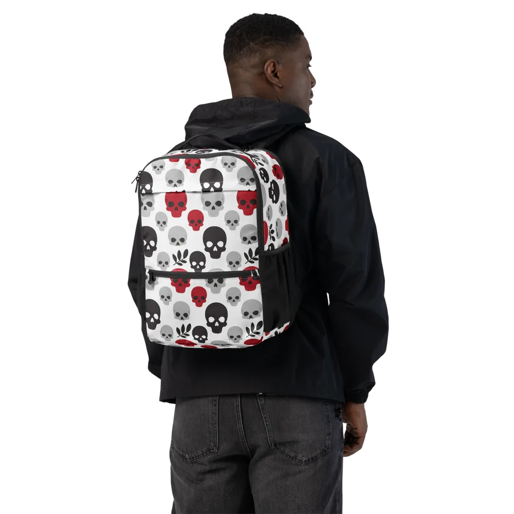 Skull Garden on Utility Backpack — Back