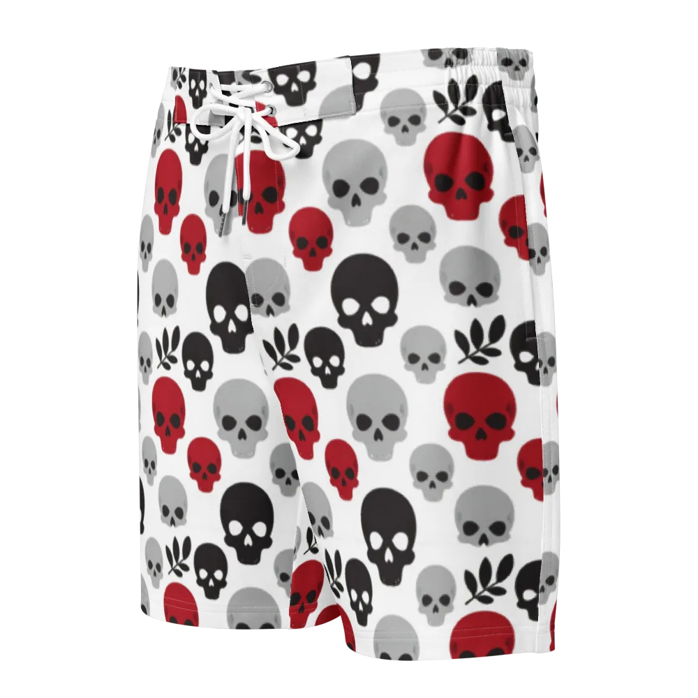 Skull Garden on Men's Board Shorts — Front