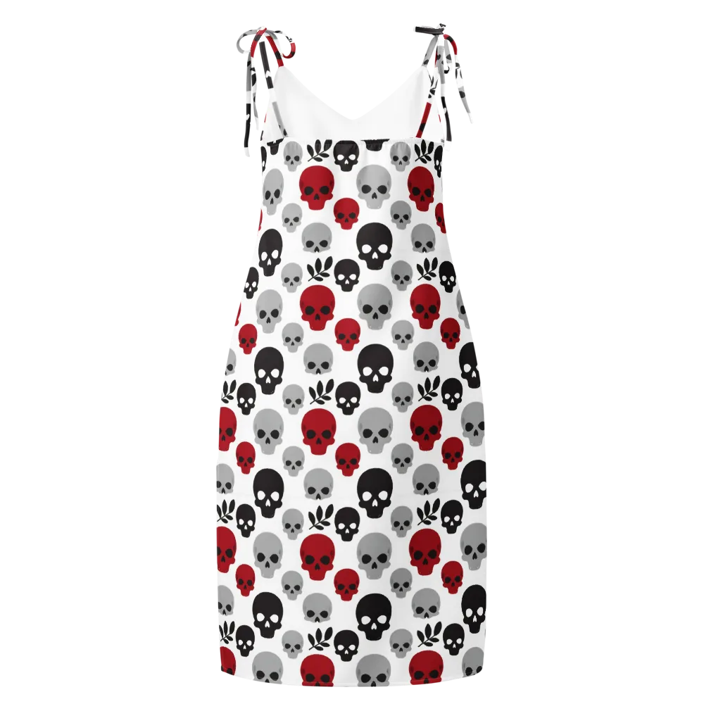 Skull Garden on Slip Dress — Back