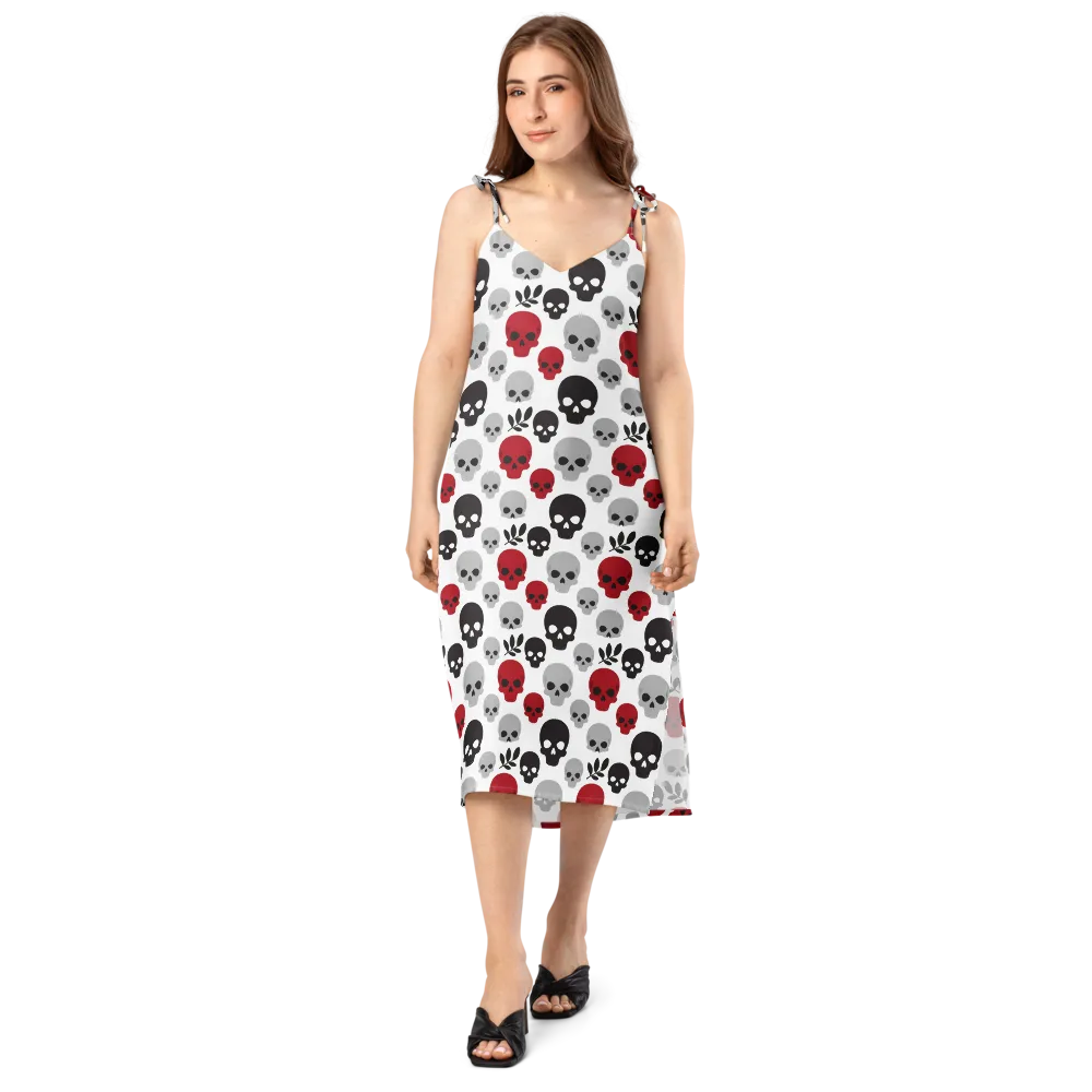 Skull Garden on Slip Dress — Front