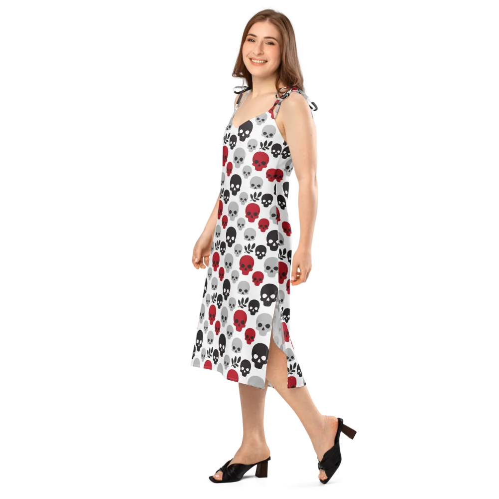 Skull Garden on Slip Dress — Left Front