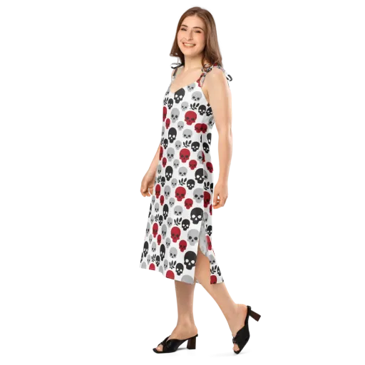 Skull Garden on a Slip Dress