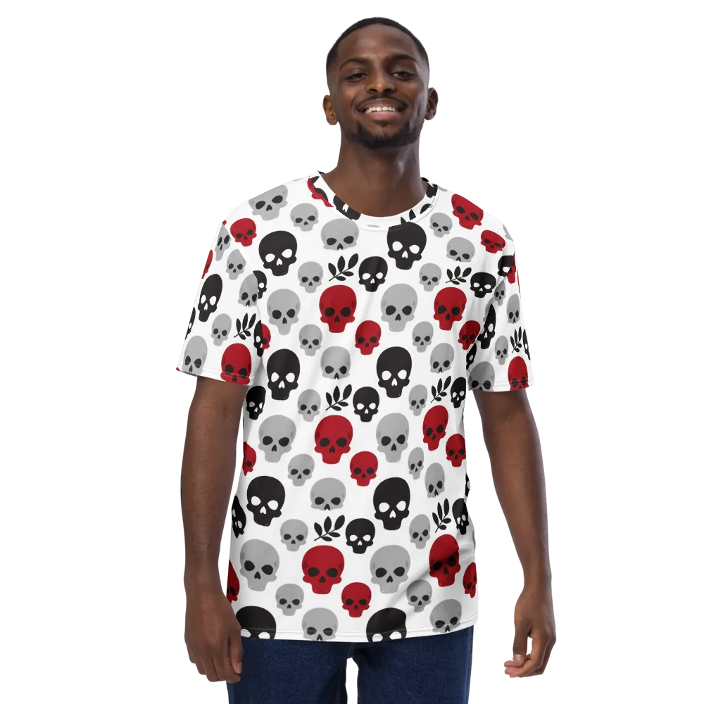 Skull Garden on Men's Crew Neck T-Shirt — Front