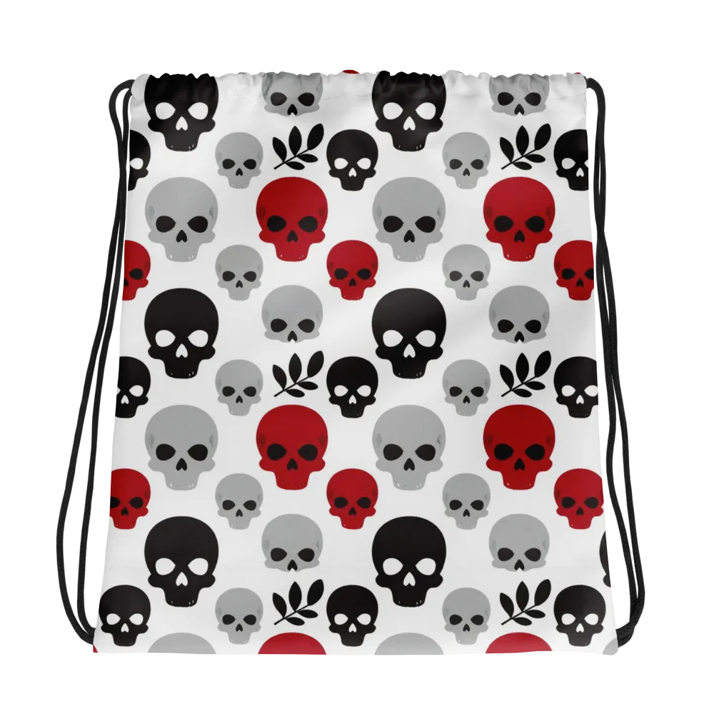 Skull Garden on Drawstring Bag — Photo