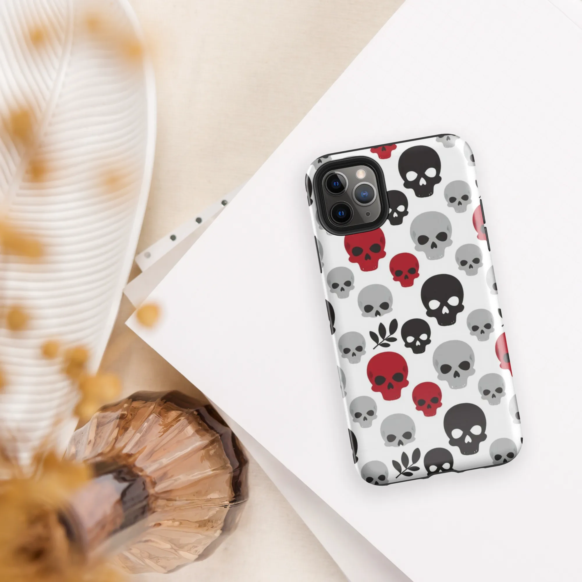 Skull Garden on Tough Case for iPhone® — Front