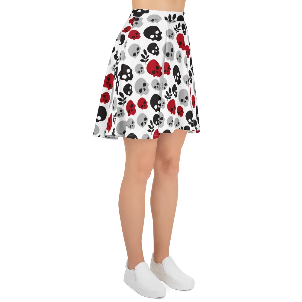 Skull Garden on Skater Skirt — Right