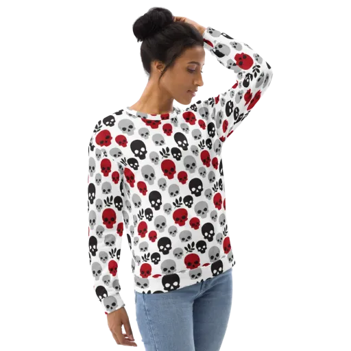 Skull Garden on a Sweatshirt