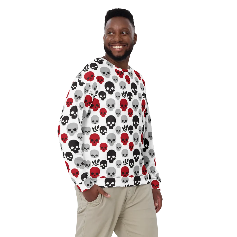 Skull Garden on Sweatshirt — Front