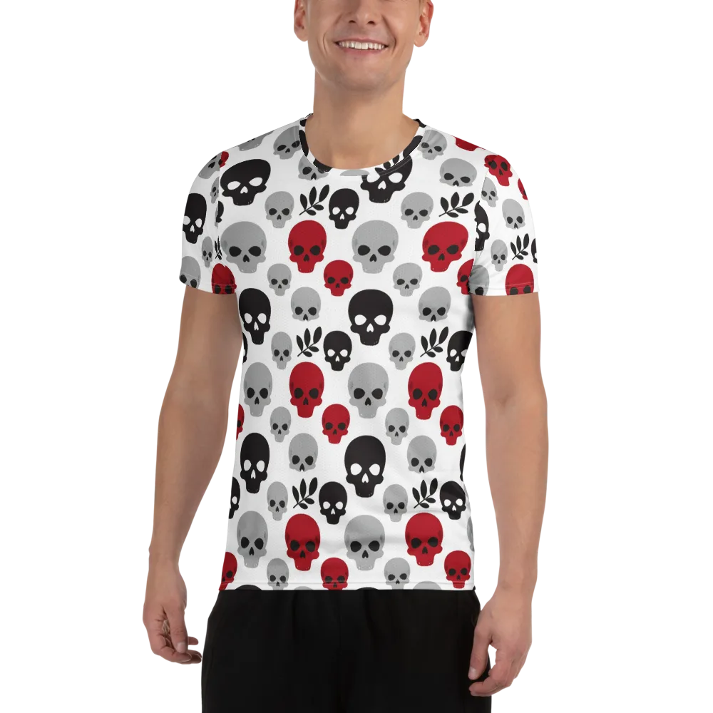 Skull Garden on Men's Athletic T-Shirt — Front