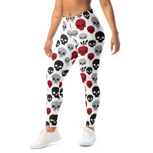 Skull Garden on a Leggings
