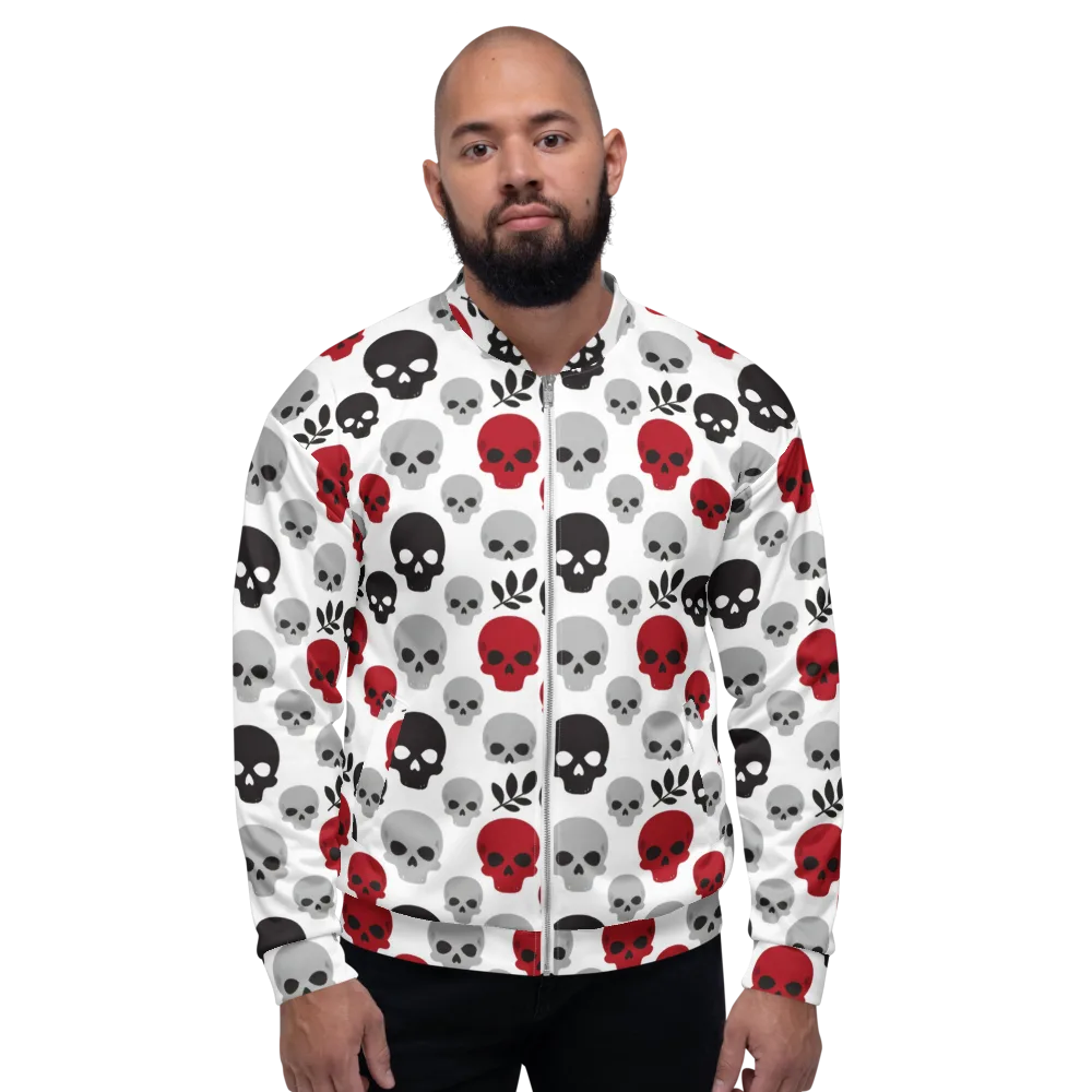 Skull Garden on Bomber Jacket — Front
