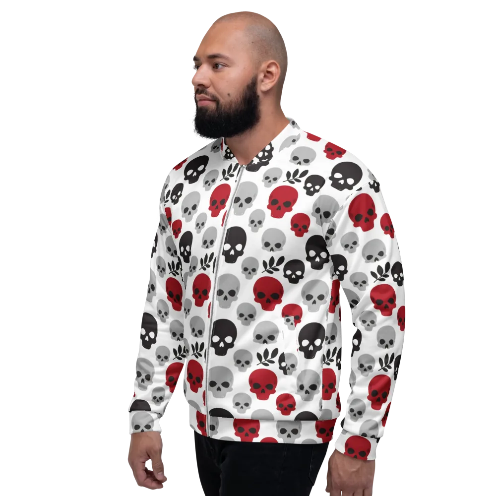 Skull Garden on Bomber Jacket — Left