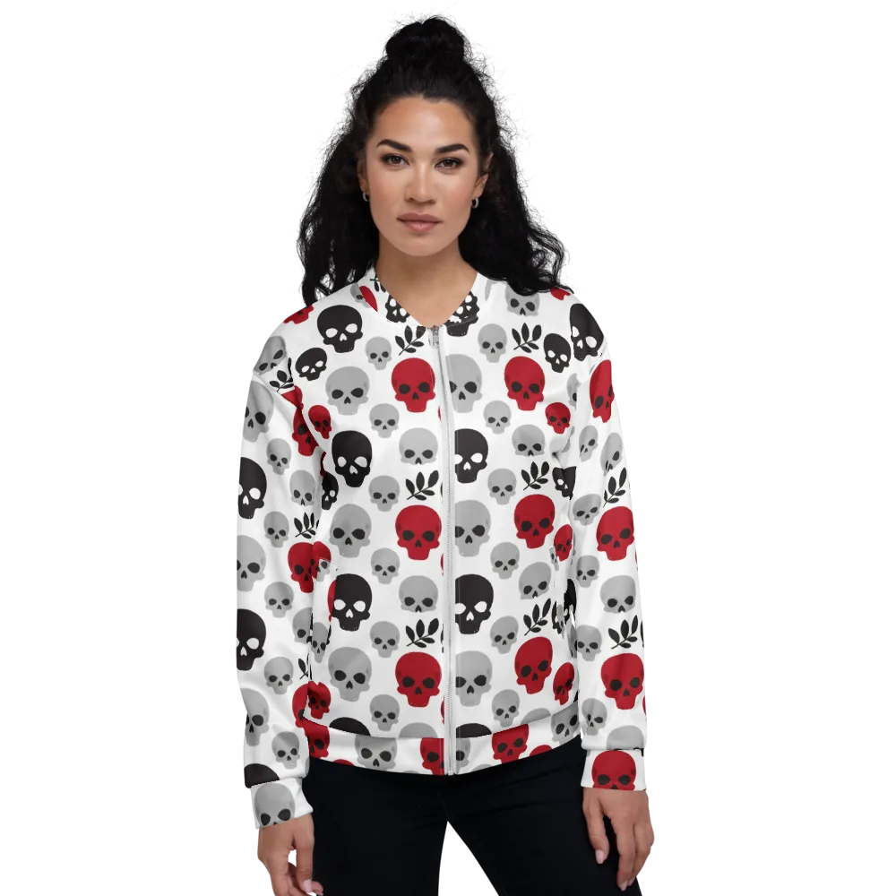 Skull Garden on Bomber Jacket — Front