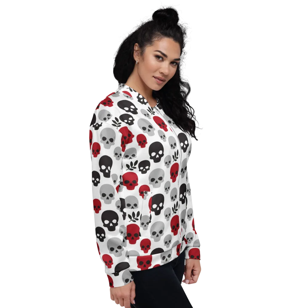 Skull Garden on Bomber Jacket — Right