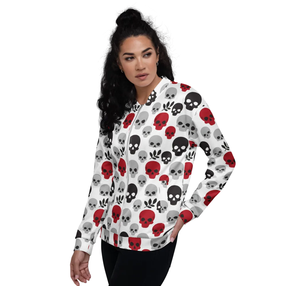 Skull Garden on Bomber Jacket — Left