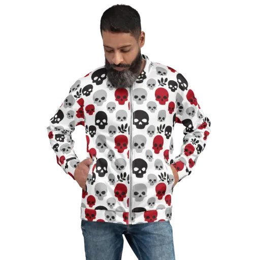 Skull Garden on a Bomber Jacket