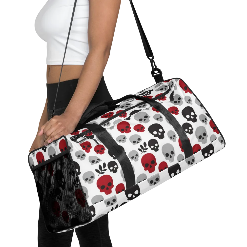 Skull Garden on Duffle Bag — Front