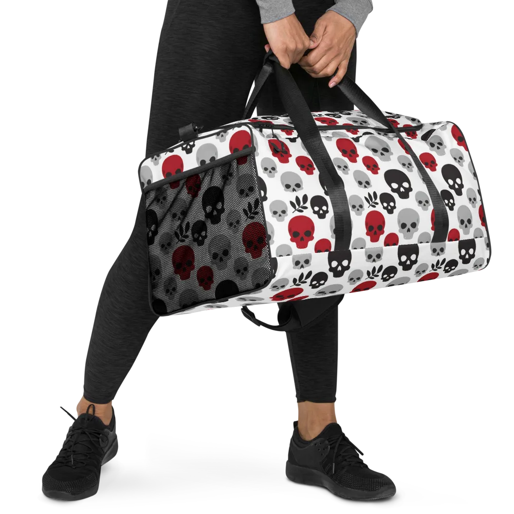 Skull Garden on Duffle Bag — Right Front