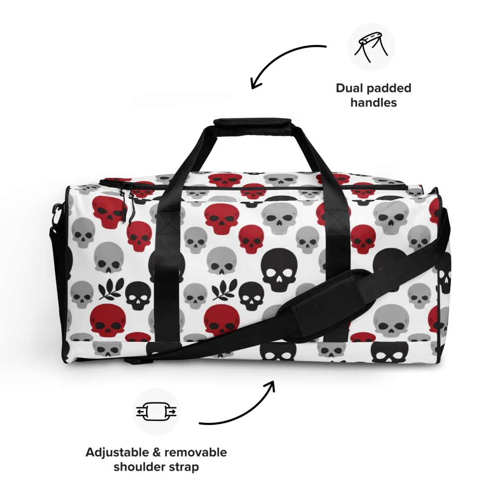 Skull Garden on Duffle Bag — Front