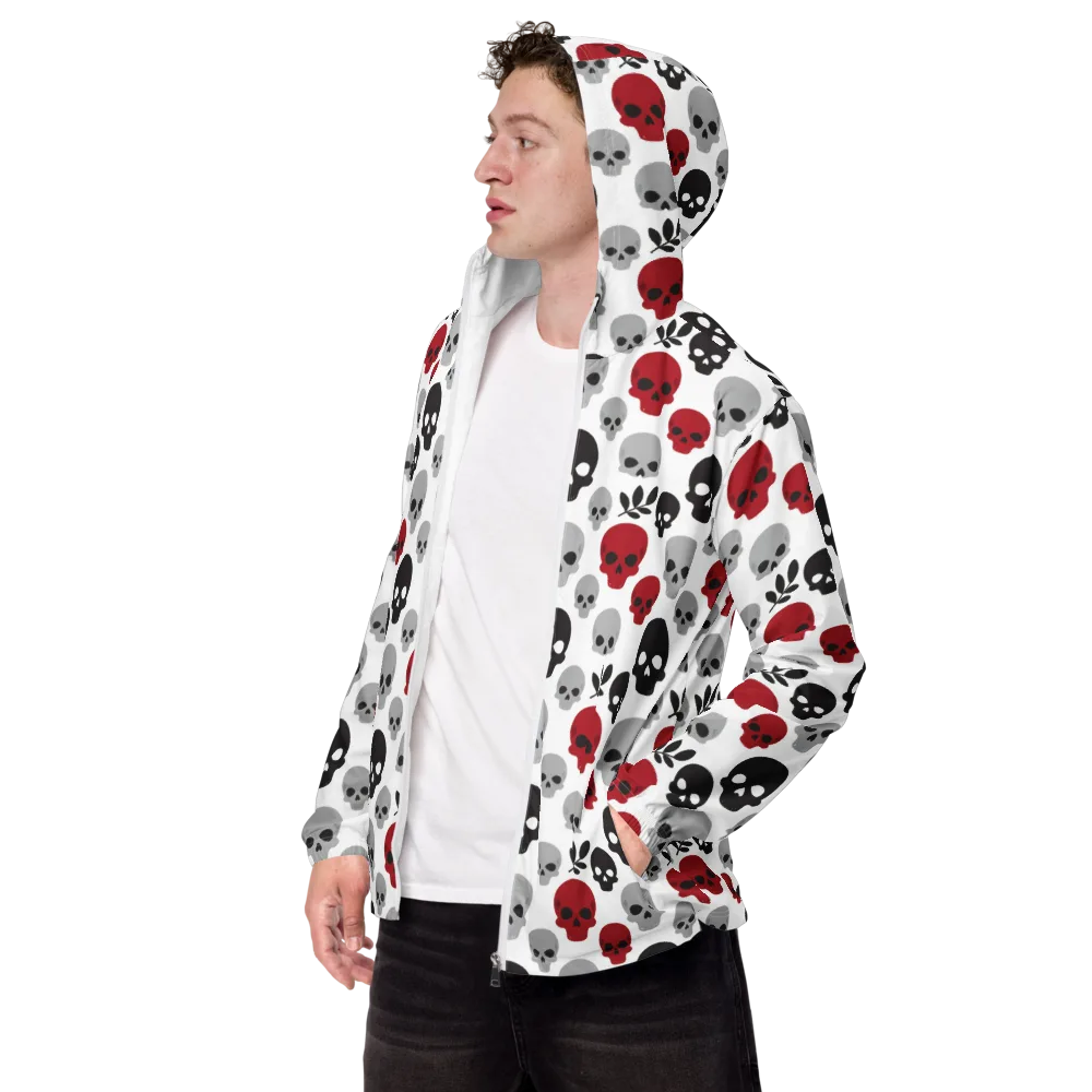 Skull Garden on Men's Windbreaker — Left Front