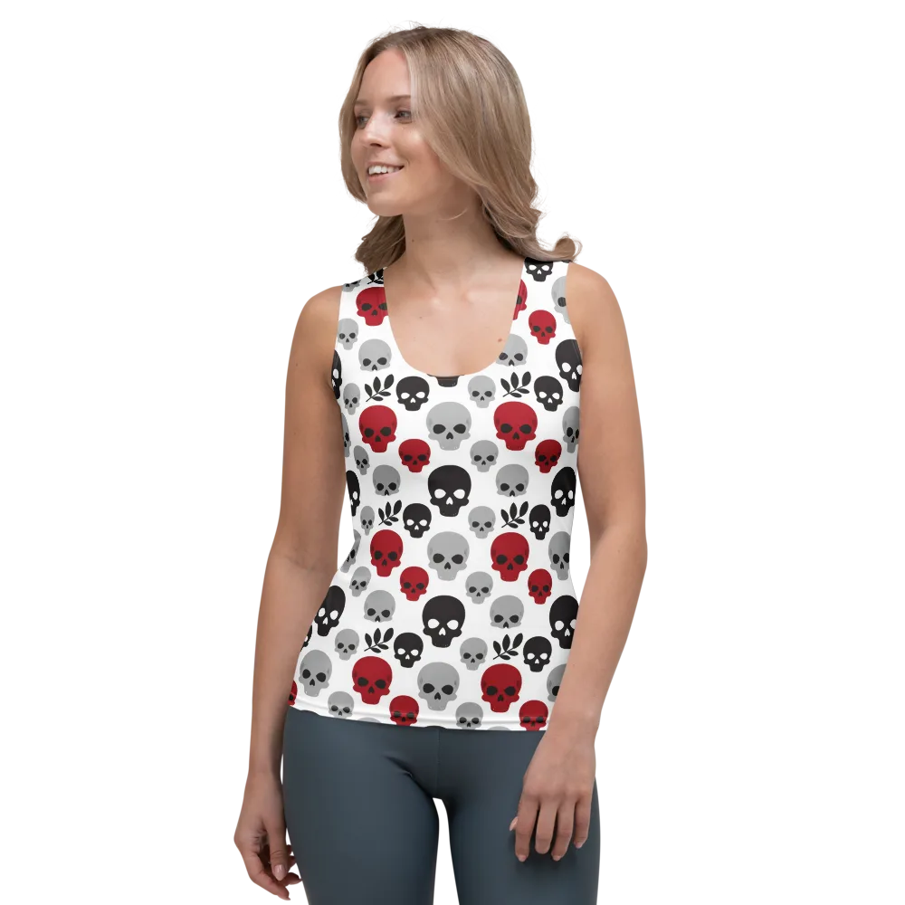 Skull Garden on Women's Tank Top — Front