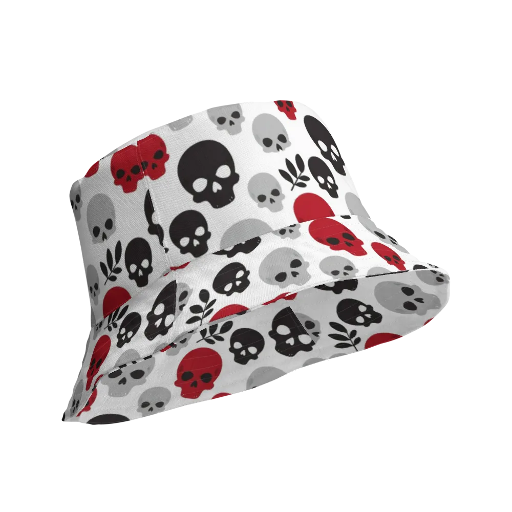 Skull Garden on Reversible Bucket Hat — Product details Outside