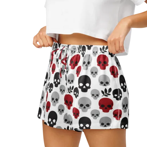 Skull Garden on a Women's Pajama Shorts