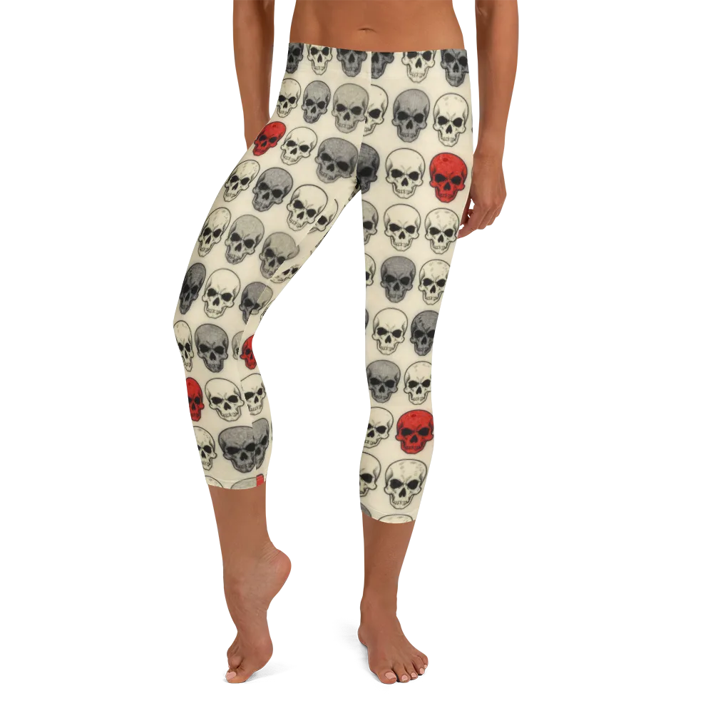Midnight Memento on Capri Leggings — Front