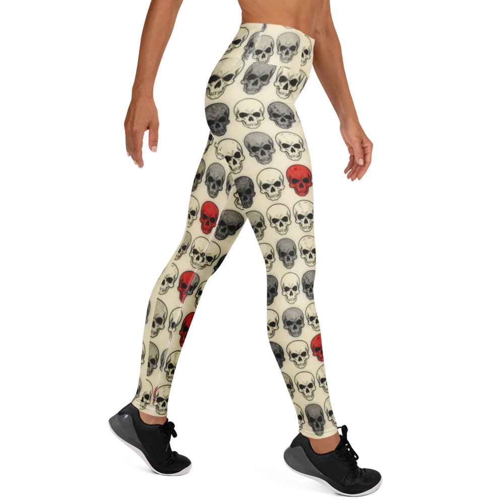 Midnight Memento on Yoga Leggings — Right