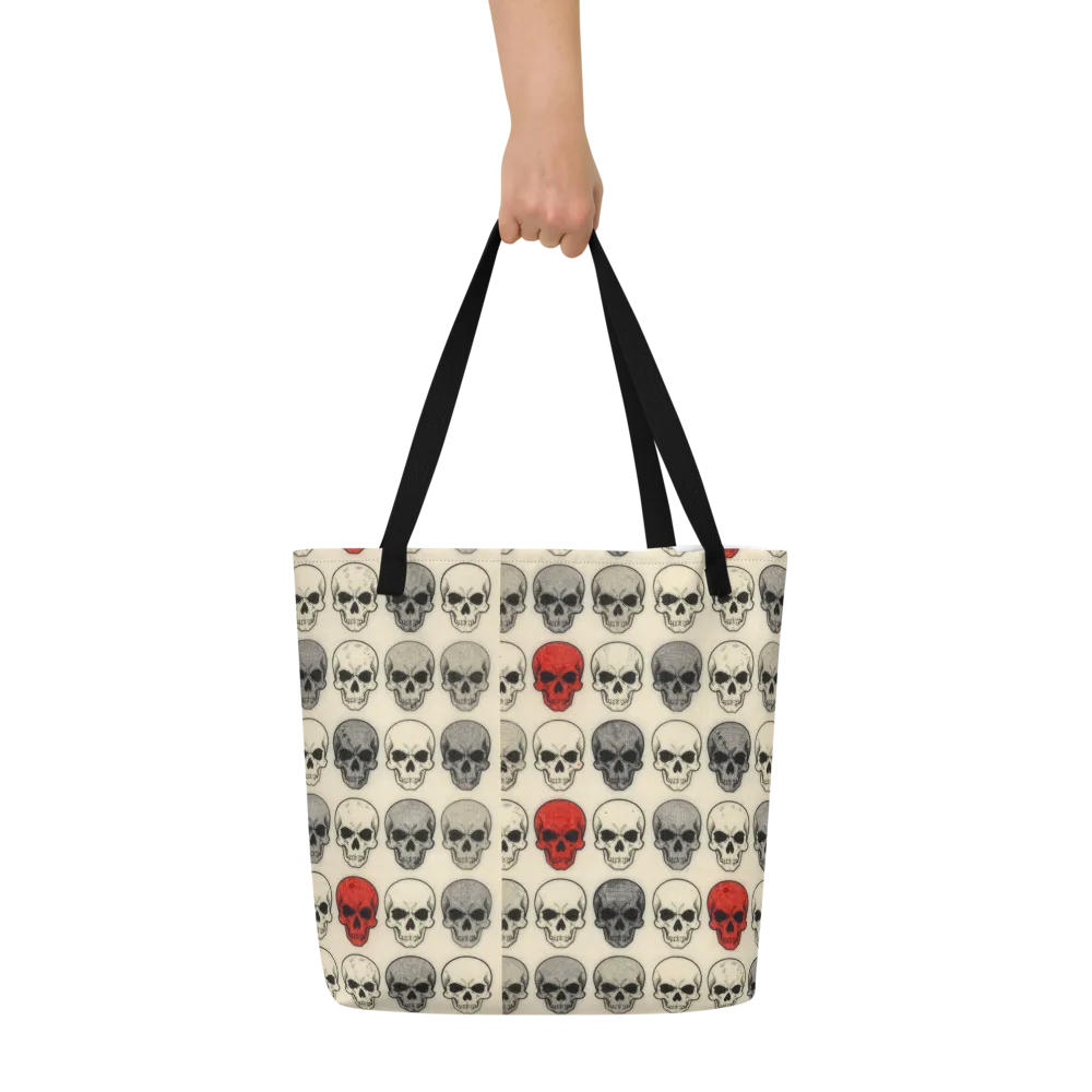 Midnight Memento on Large Tote Bag W/ Pocket — Front