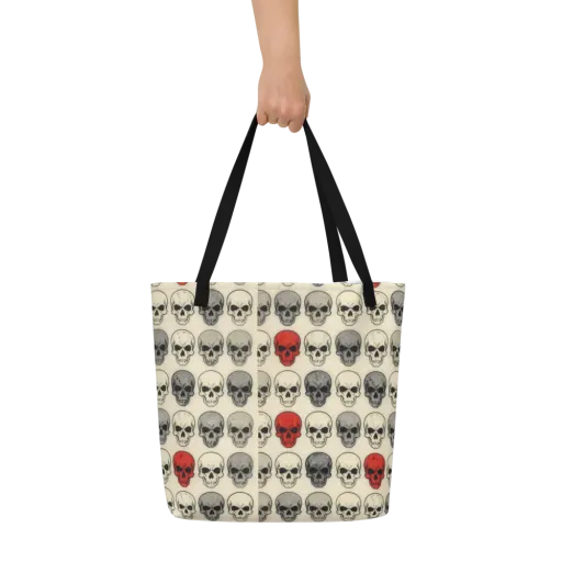 Midnight Memento on a Large Tote Bag W/ Pocket