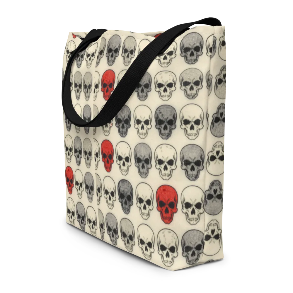 Midnight Memento on Large Tote Bag W/ Pocket — Front