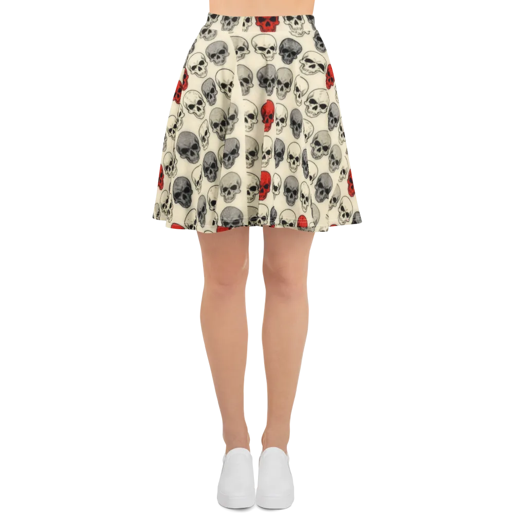 Midnight Memento on Skater Skirt — Front