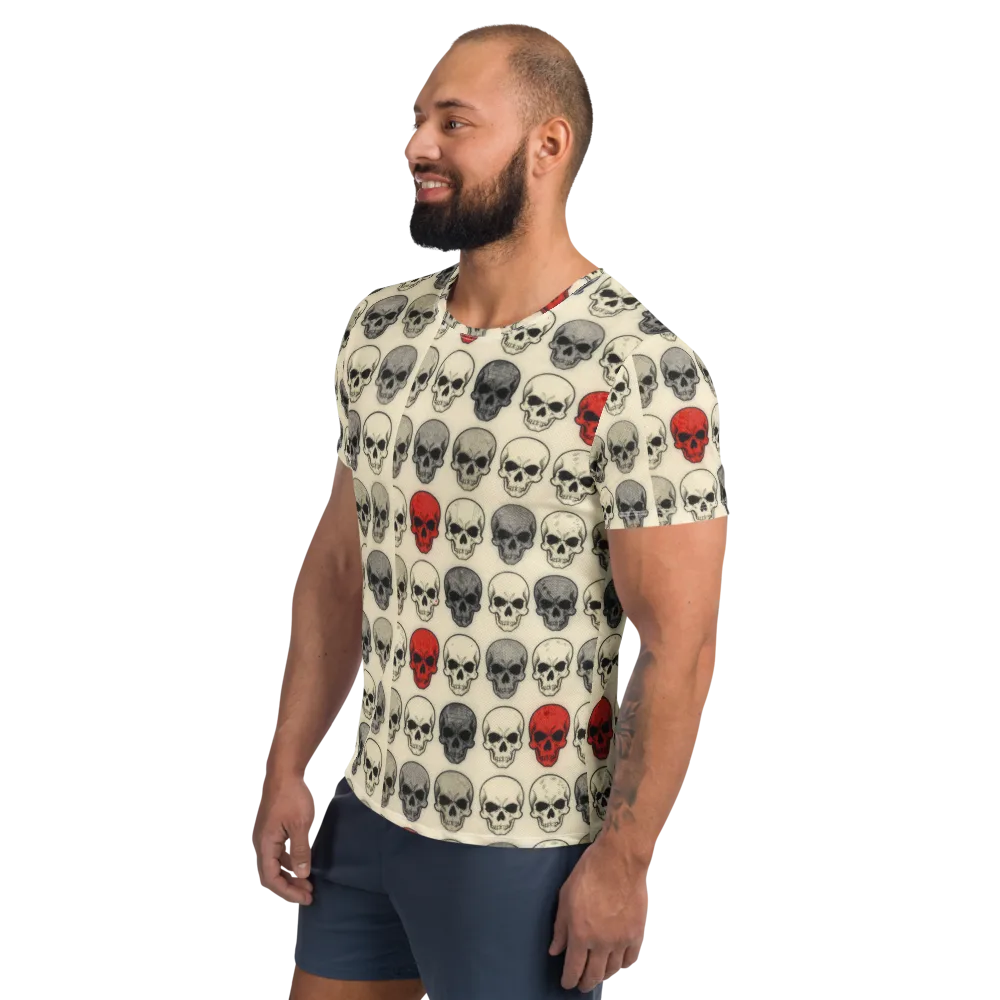 Midnight Memento on Men's Athletic T-Shirt — Left