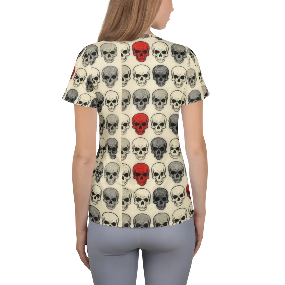 Midnight Memento on Women's Athletic T-Shirt — Back