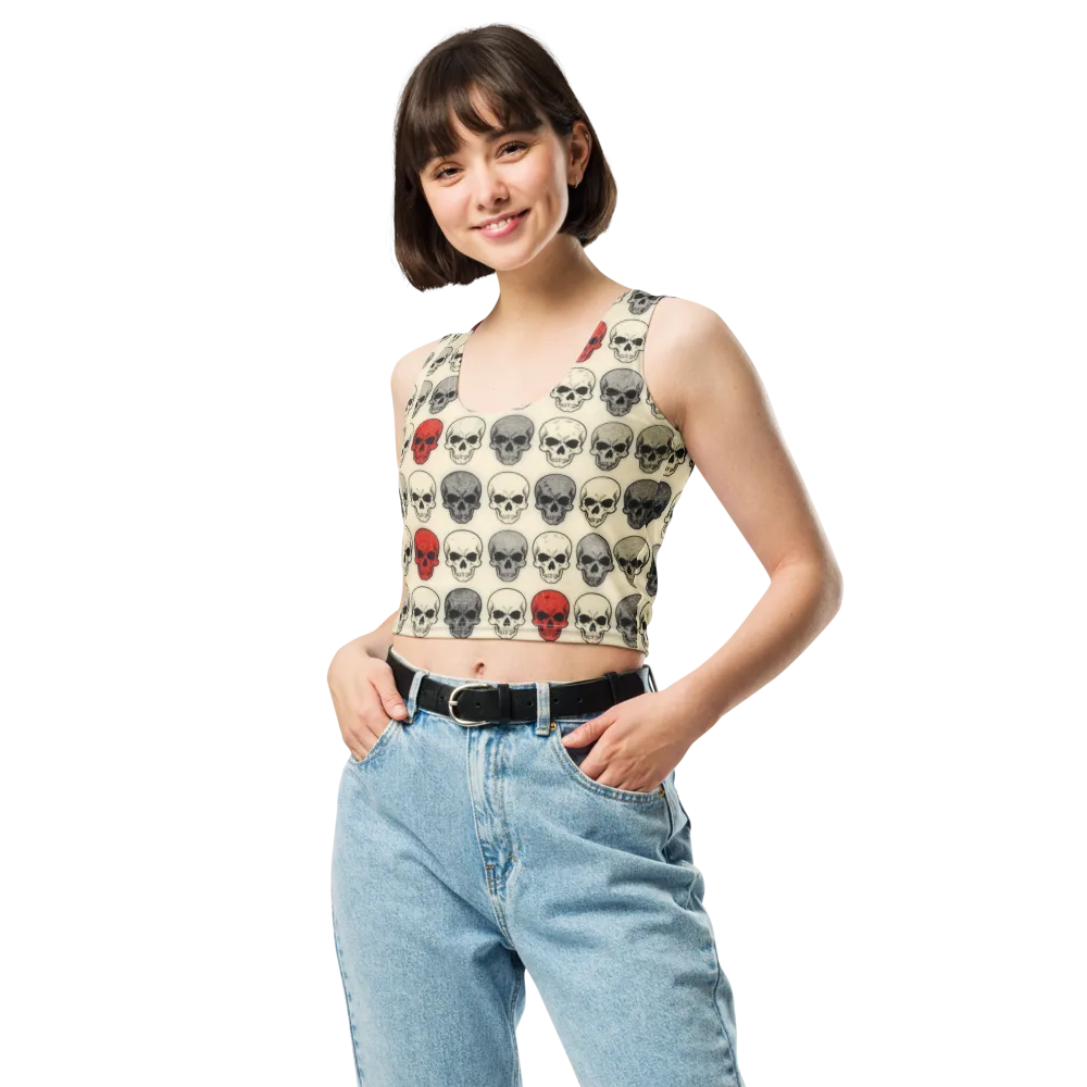 Midnight Memento on Crop Top — Front
